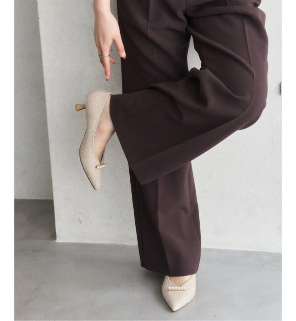  「《追加》5cmパールラインパンプス」|パンプス|