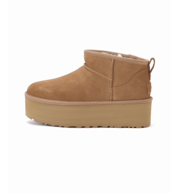  「UGG/アグ W CLASSIC ULTRA MINI PLATFORM」|ショートブーツ|