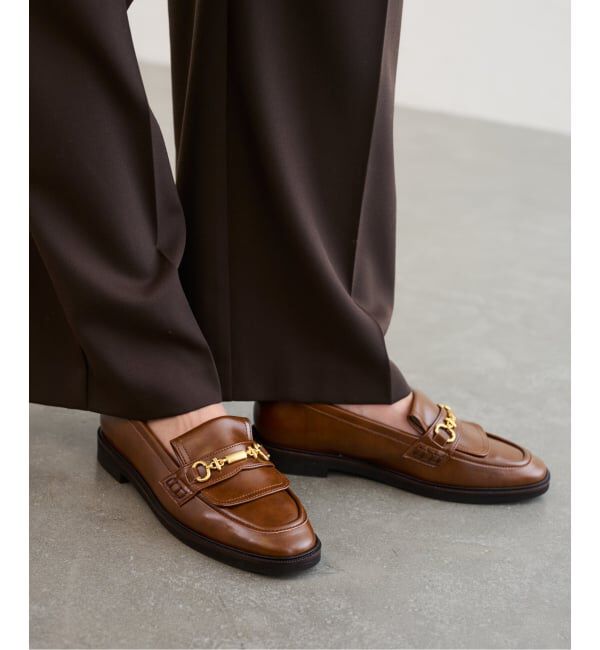  「フラップビットローファー」|ローファー|キャメル