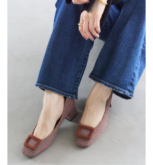  「4.5cmスクエアバックルパンプス」|パンプス|