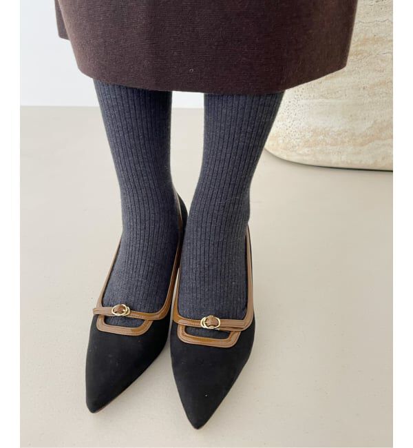  「6.5cmポインテッドフロントベルトパンプス」|パンプス|