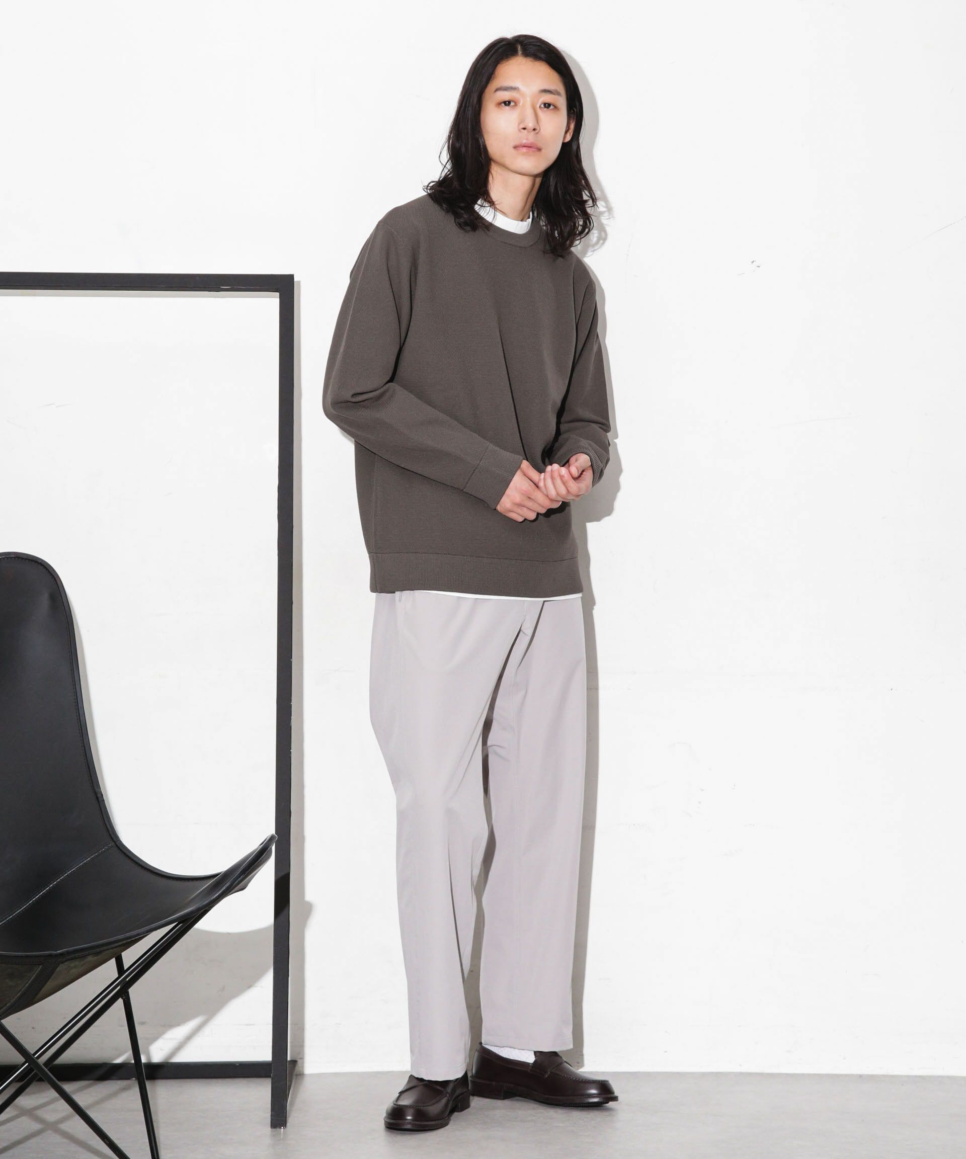 nano･universe「テック鹿の子アンサンブルニット」|ニット・セーター|