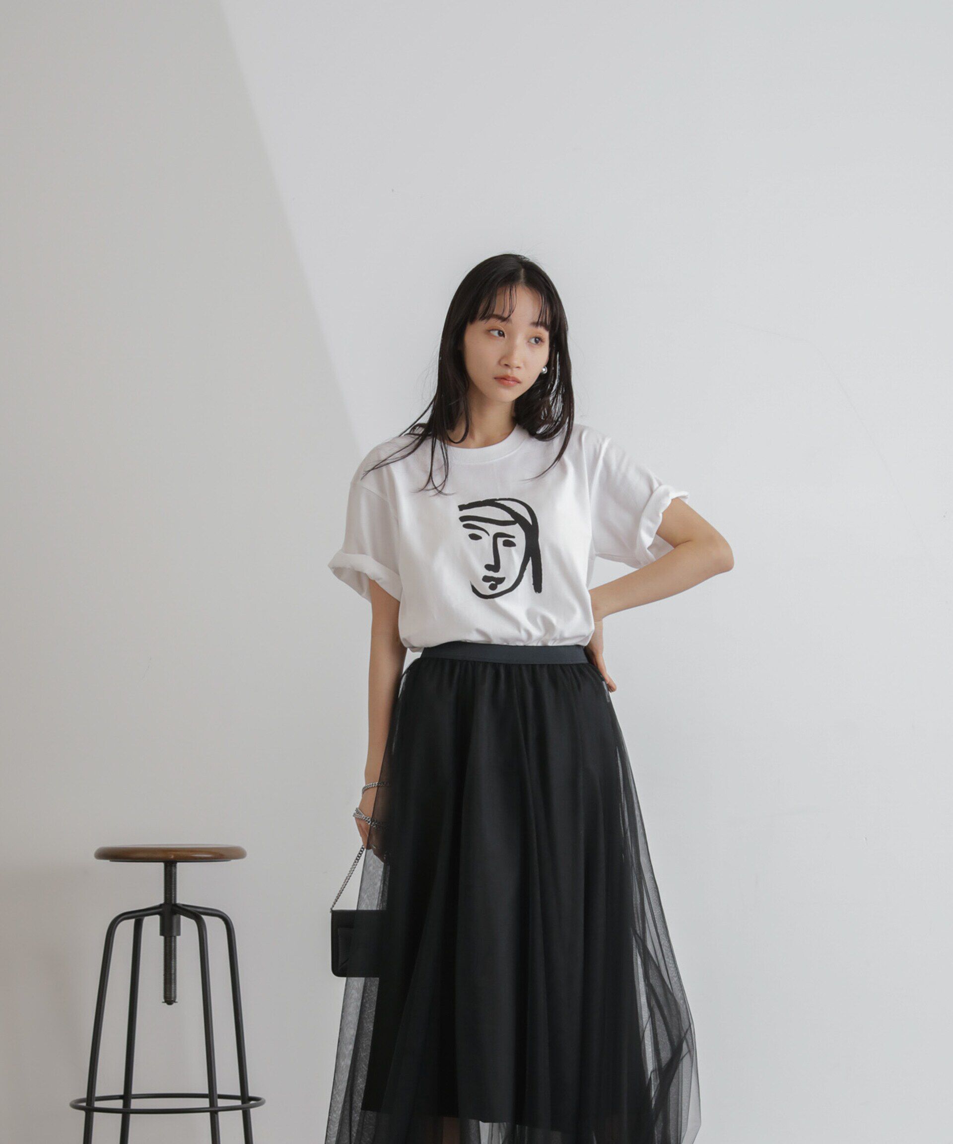 nano･universe「2wayレイヤードチュールスカート」|スカート|