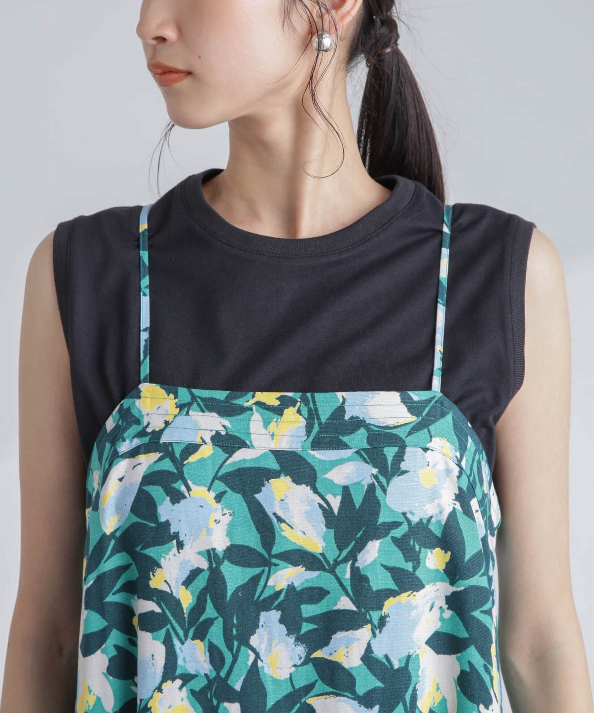 nano･universe「ボタニカルプリントキャミワンピース」|ワンピース|