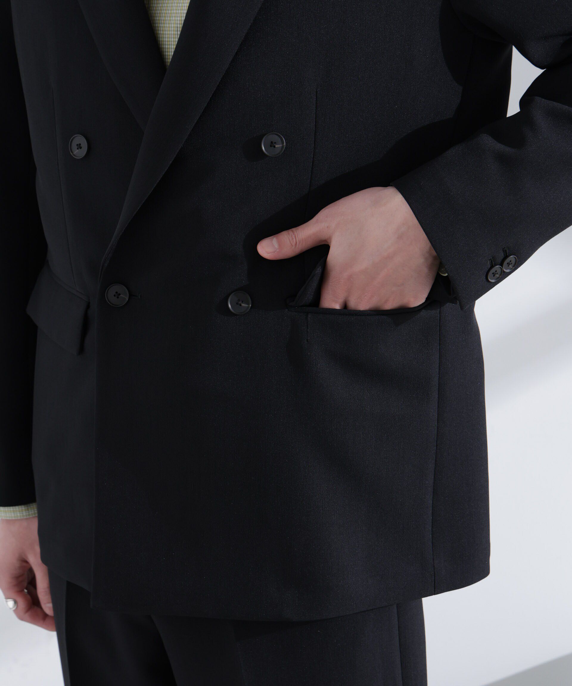 nano･universe「ReflaxR ダブルクロスウェザージャケット（セットアップ可）」|テーラードジャケット|