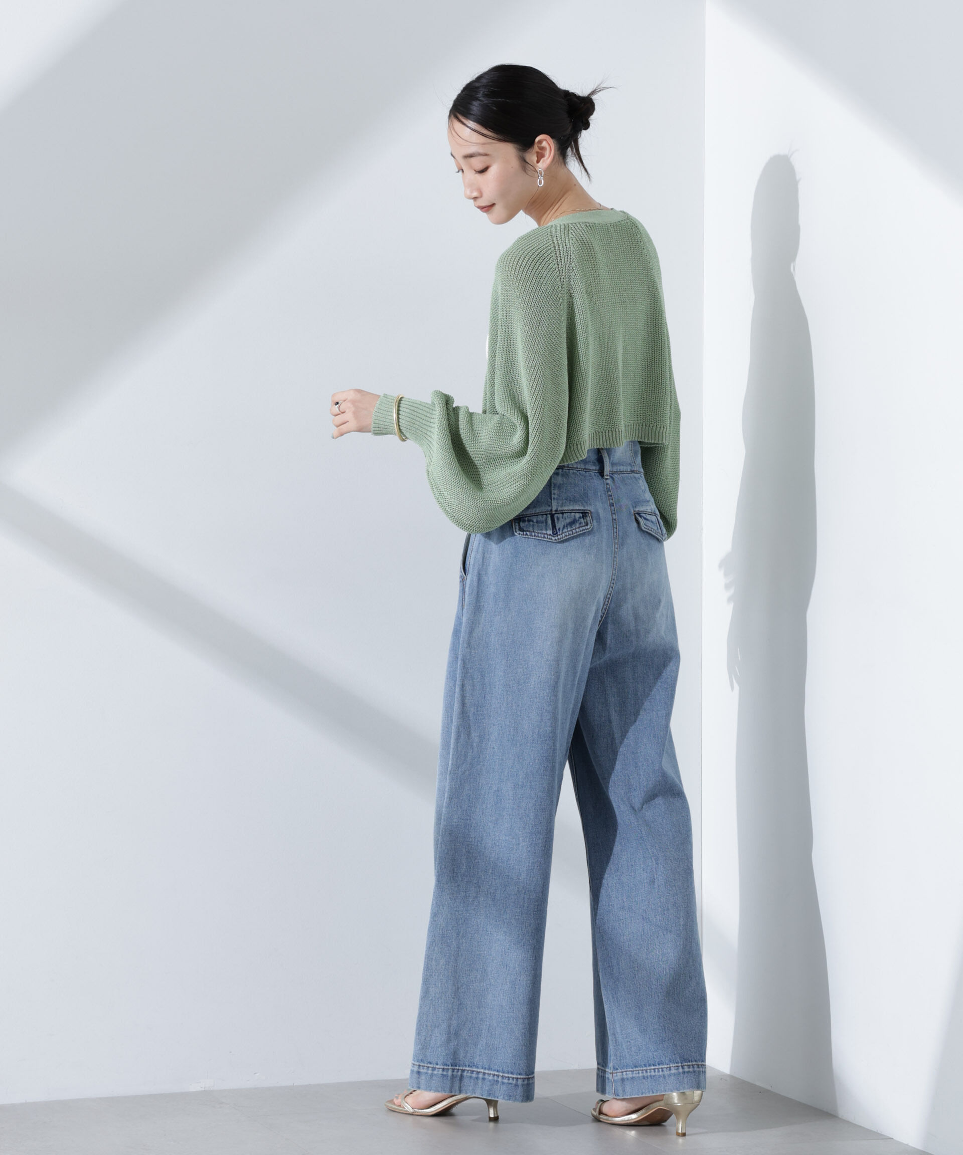 nano･universe「ペプラムキャミソール＋ボレロセット」|ニット・セーター|