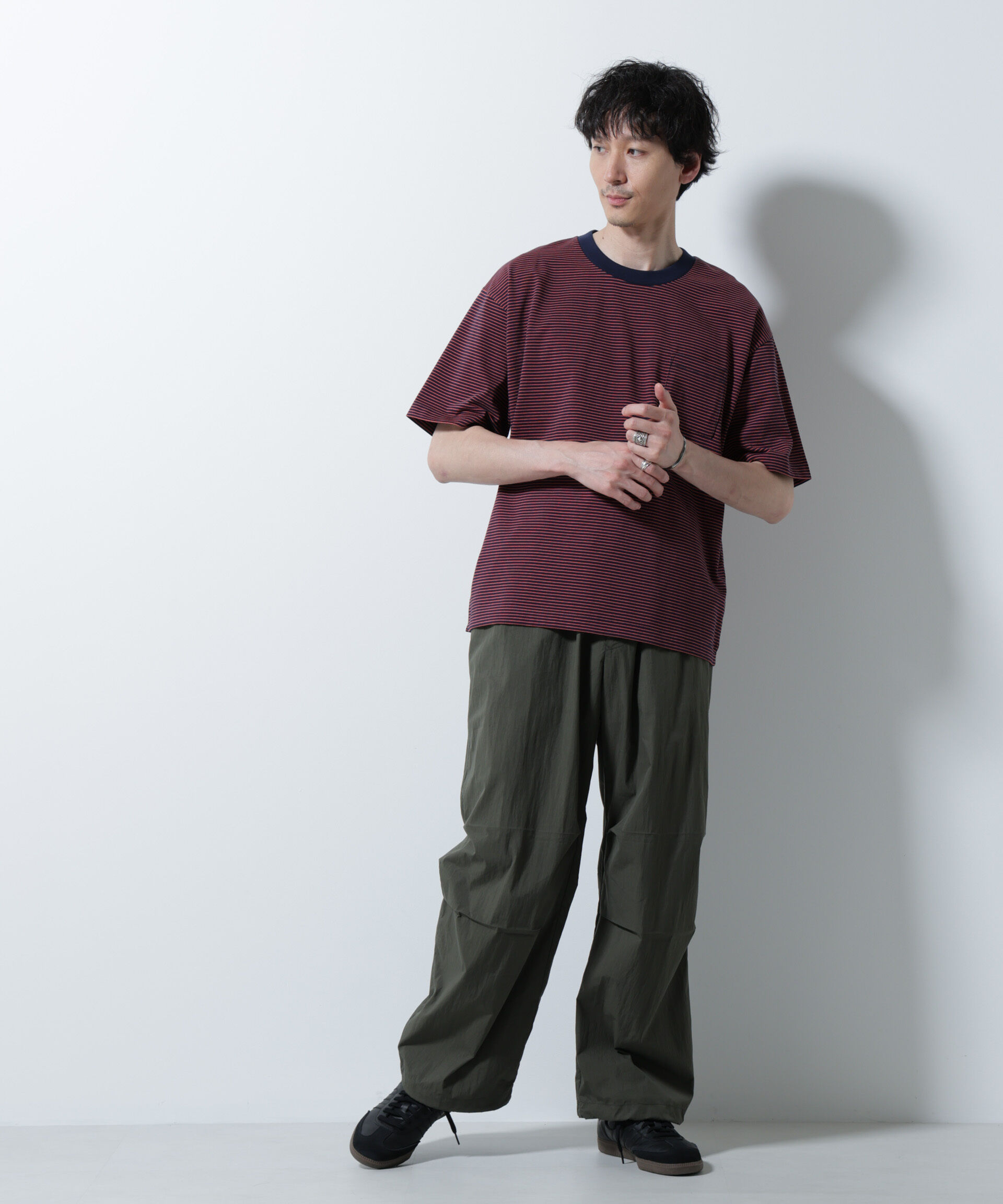 nano･universe「20シルケットボーダーTシャツ 半袖」|Tシャツ・カットソー|