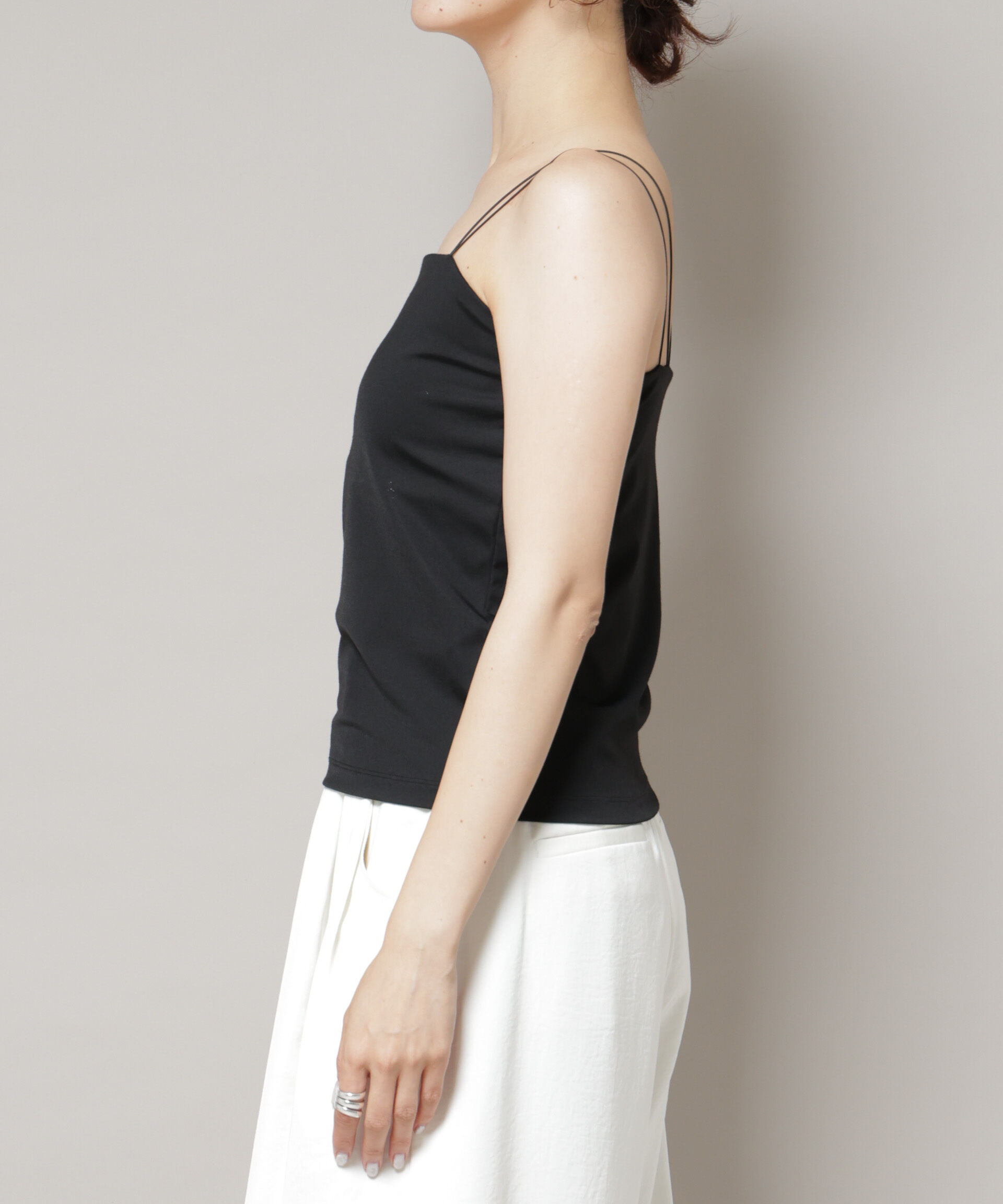 nano･universe「ストレッチポンチカップ付きベアトップキャミソール」|Tシャツ・カットソー|