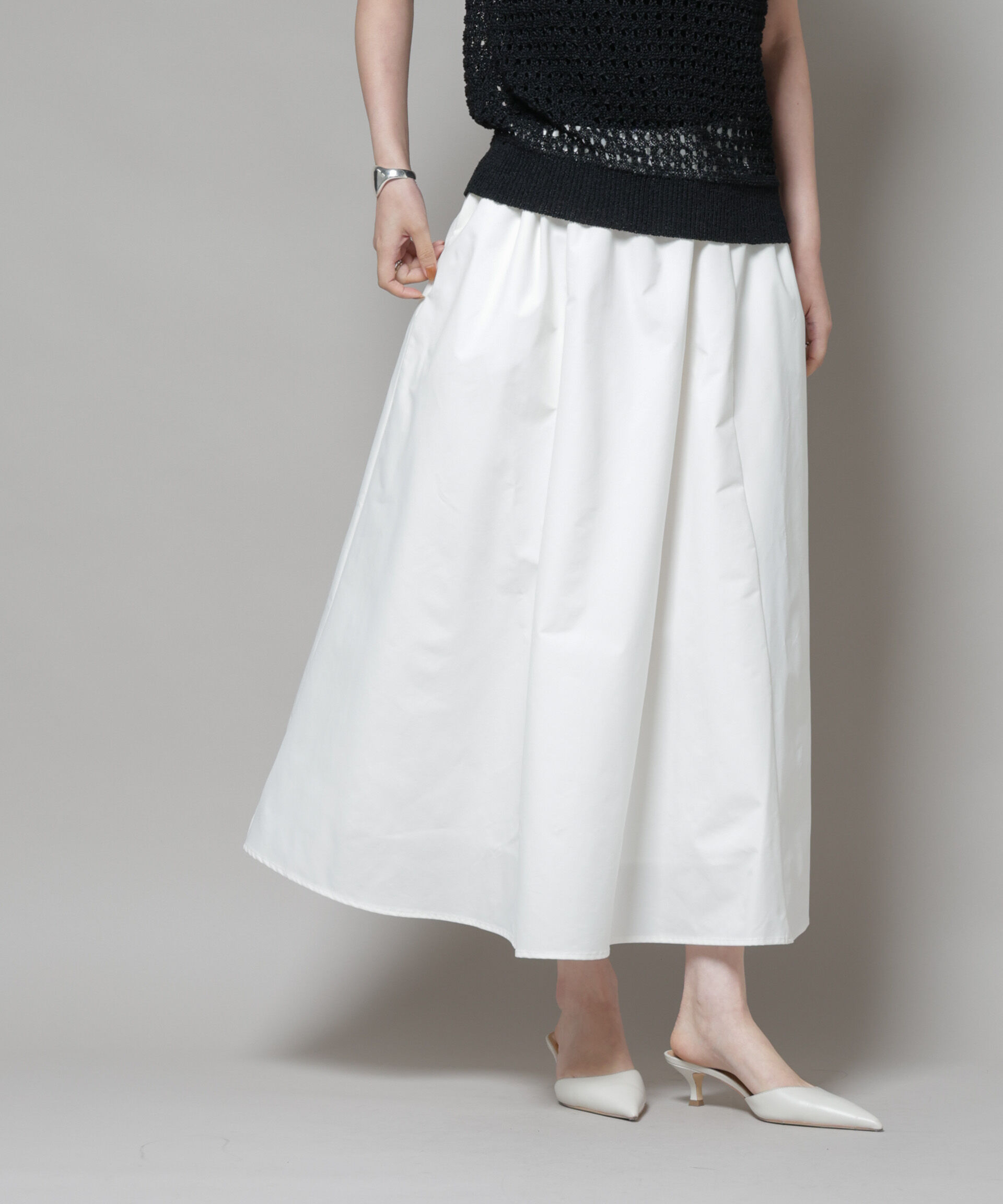 nano･universe「ギャザーボリュームスカート」|スカート|