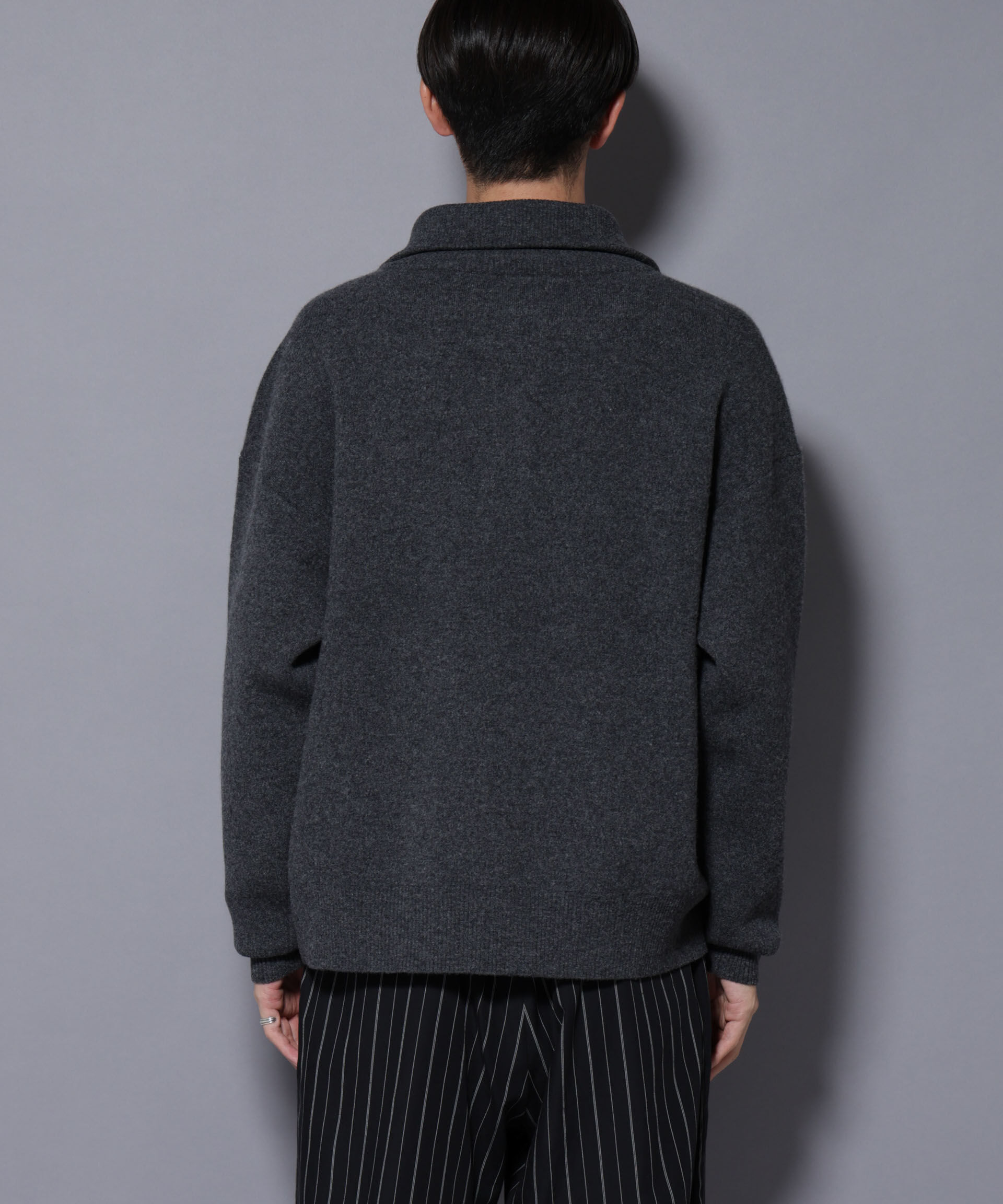 nano･universe「ウールカシミヤドライバーズニット」|ニット・セーター|