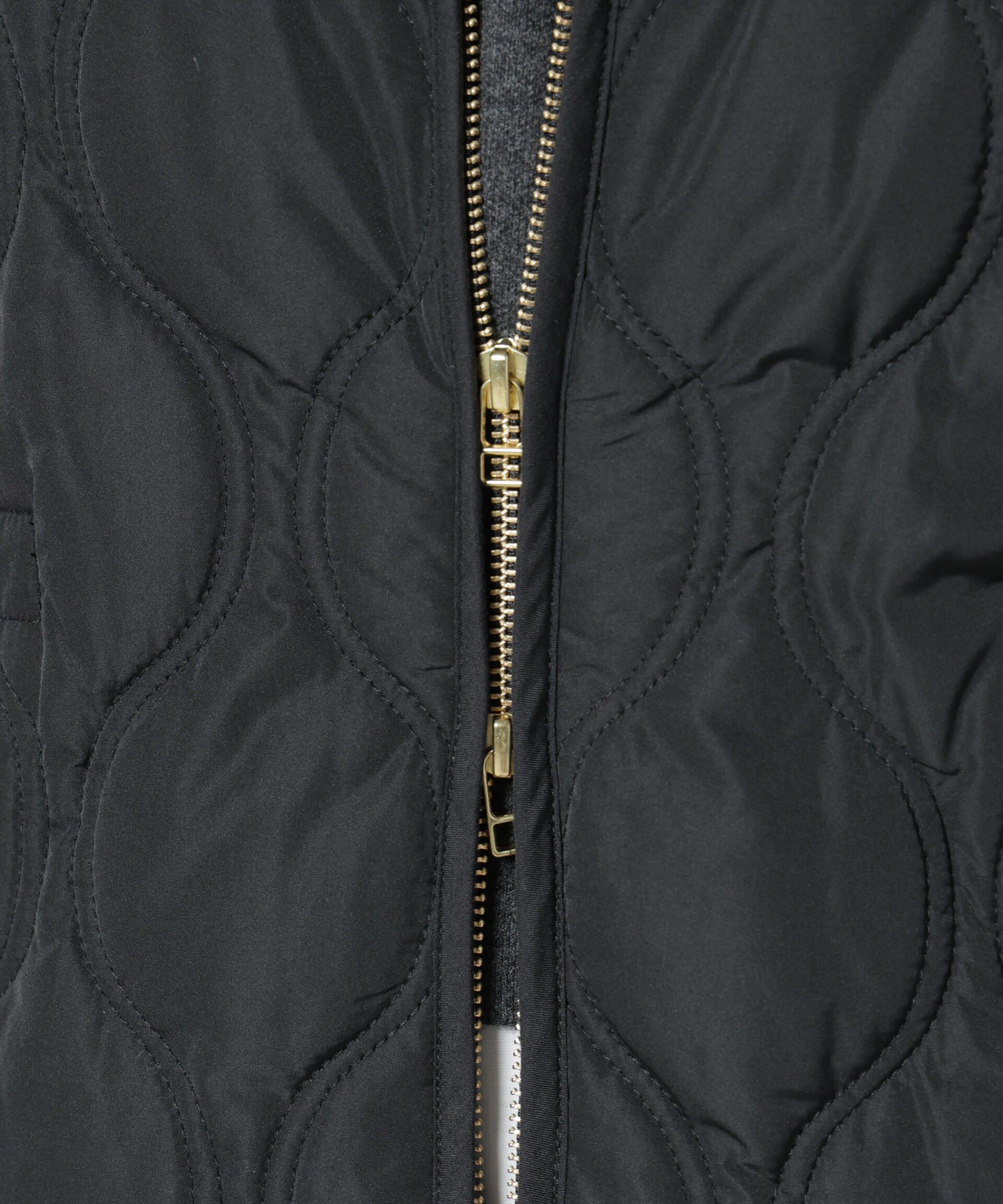 nano･universe「異素材コンビキルティングノーカラーコート」|その他|