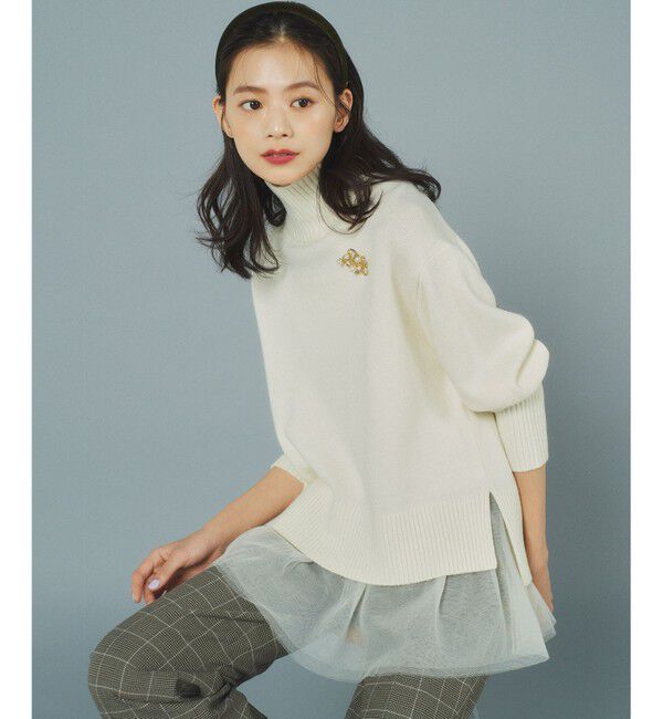 組曲「ウールカシミヤミックス ロールネック ニット」|ニット・セーター|