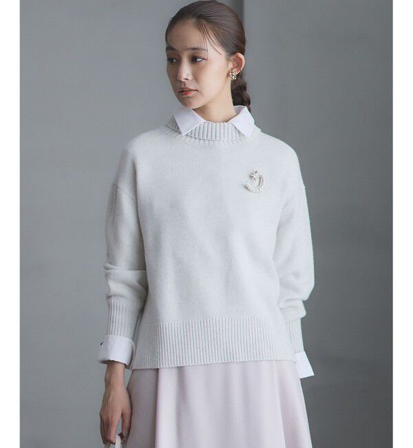 組曲「ウールカシミヤミックス ロールネック ニット」|ニット・セーター|