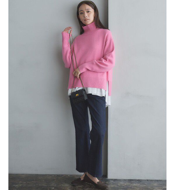 組曲「ウールカシミヤミックス ロールネック ニット」|ニット・セーター|