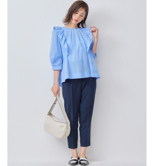 組曲「【WEB限定】ナチュラルローン ペプラムブラウス」|シャツ・ブラウス|