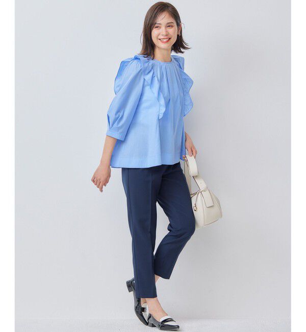 組曲「【WEB限定】ナチュラルローン ペプラムブラウス」|シャツ・ブラウス|