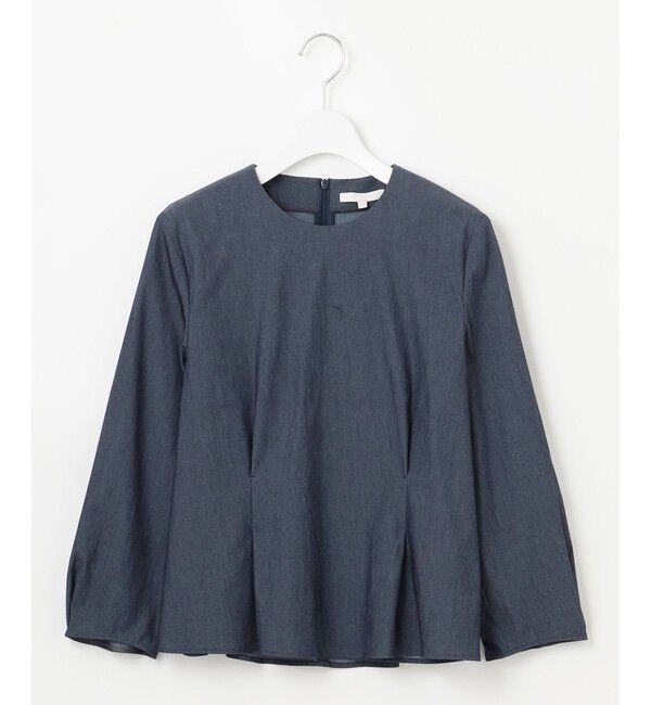 自由区「【セットアップ対応・洗える】ドレープツイルプルオーバー ブラウス」|シャツ・ブラウス|