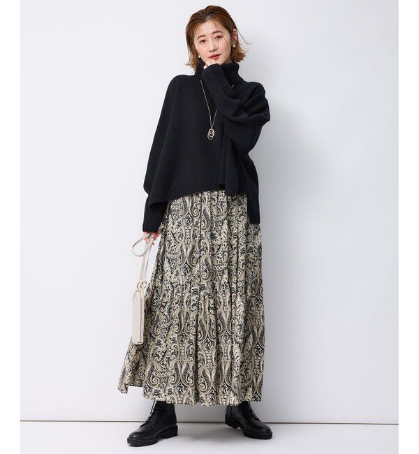 23区「【洗える】ウールカシミヤ ニットポンチョ」|ニット・セーター|