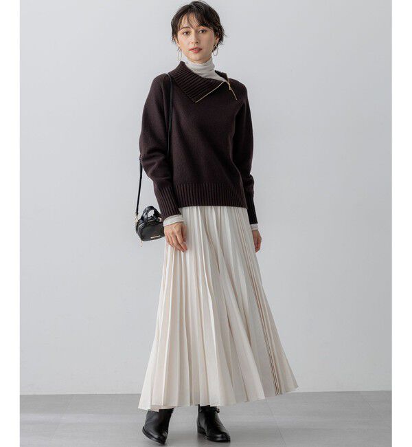 23区「【見上愛さん着用/CanCam11月号掲載】パウダリータイプライター プリーツ スカート」|スカート|