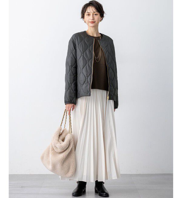 23区「【見上愛さん着用/CanCam11月号掲載】パウダリータイプライター プリーツ スカート」|スカート|