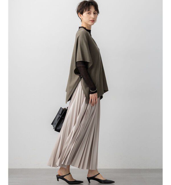 23区「【見上愛さん着用/CanCam11月号掲載】パウダリータイプライター プリーツ スカート」|スカート|