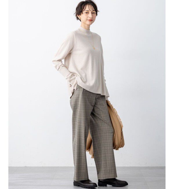 23区「【洗える】ピュアカシミヤ フレア ニット」|ニット・セーター|