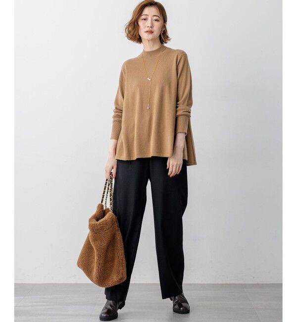 23区「【洗える】ピュアカシミヤ フレア ニット」|ニット・セーター|