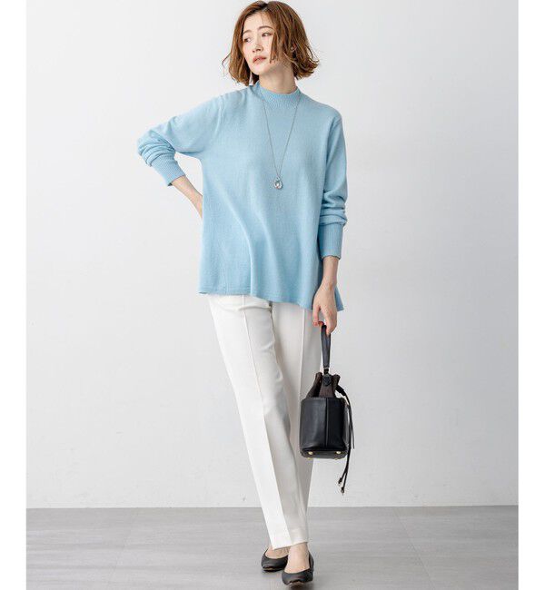 23区「【洗える】ピュアカシミヤ フレア ニット」|ニット・セーター|