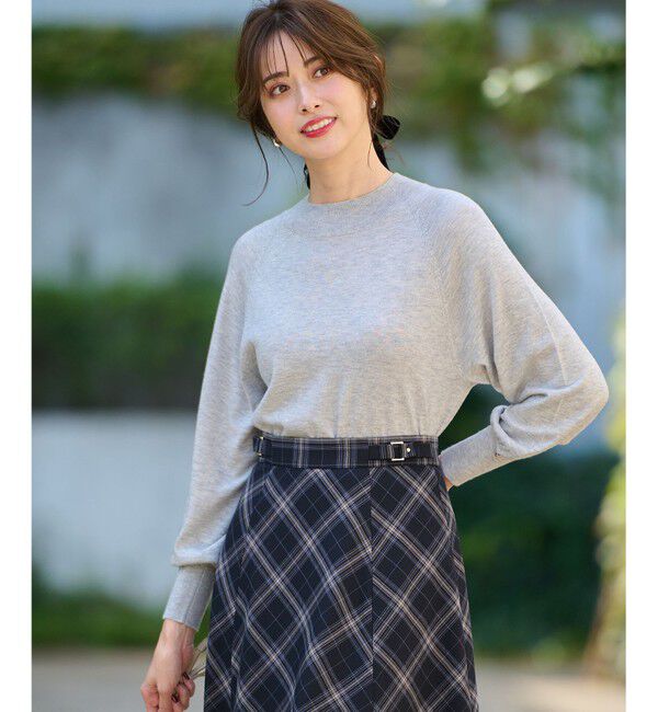 ANY SIS「【洗える】カシミヤブレンドパフ袖 ニット」|ニット・セーター|