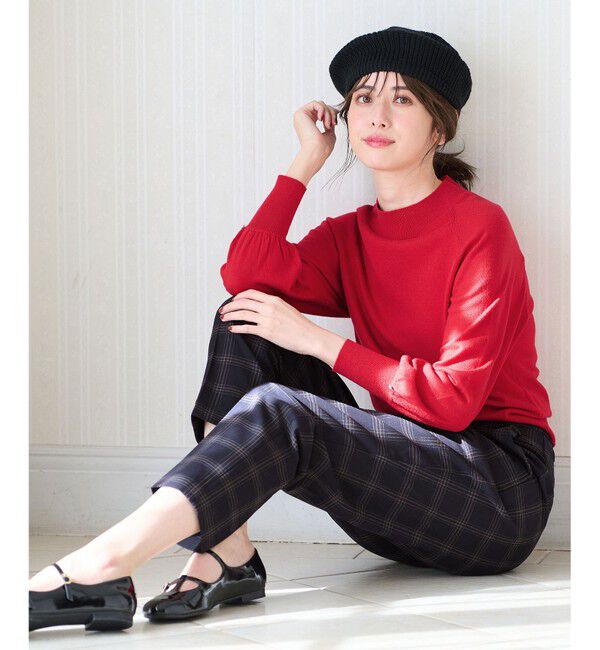 ANY SIS「【洗える】カシミヤブレンドパフ袖 ニット」|ニット・セーター|