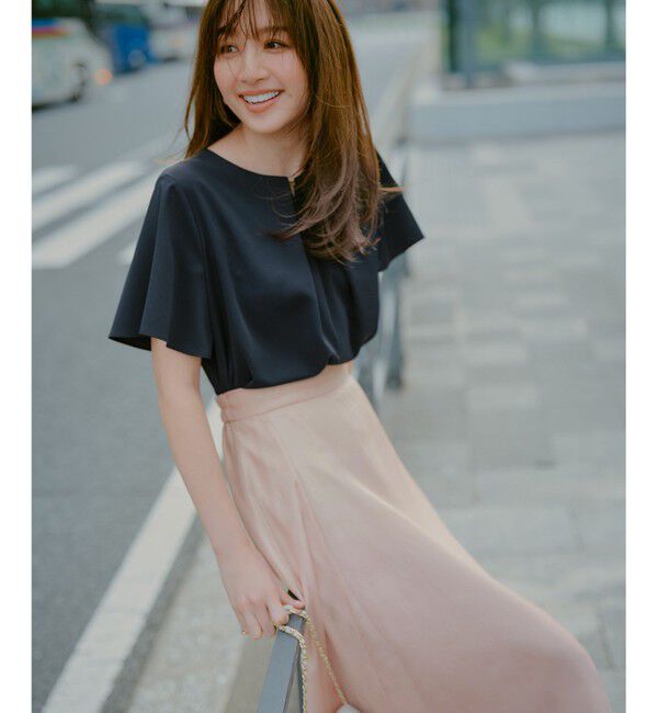 any SiS「箔ヴィンテージライクシフォン スカート」|スカート|