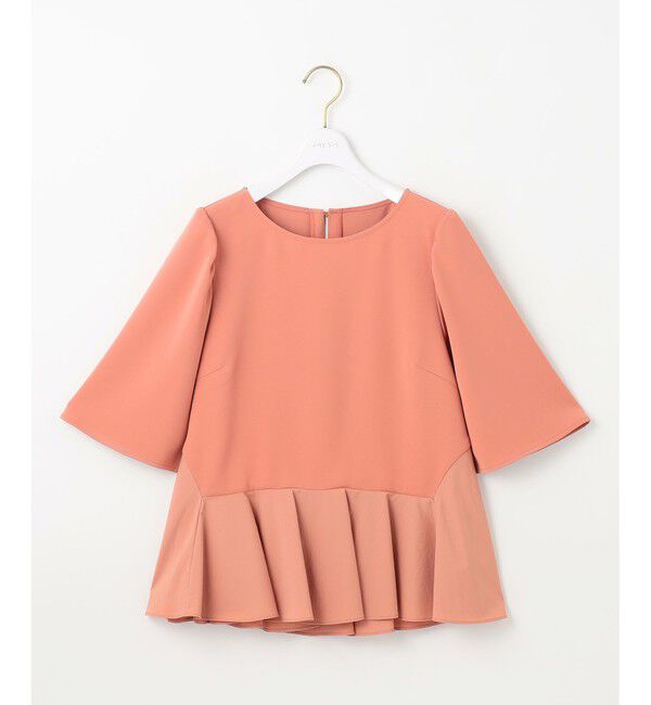 ANY SIS「【撥水・接触冷感・UVカット】コンフォートイージーペプラム  ブラウス」|シャツ・ブラウス|