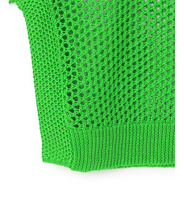 BEIGE,「【洗える】ALOE / コットンメッシュ半袖クルーネックニット」|ニット・セーター|