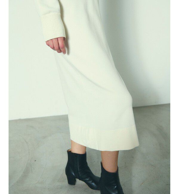 Diagram「バイカラーVネックニットワンピース」|ワンピース|