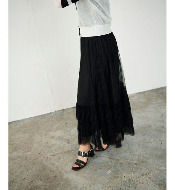 Diagram「ボリュームチュールスカート」|スカート|ブラック