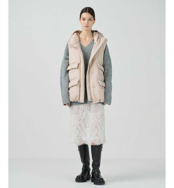 Diagram「ダウンジレジャケット」|ダウンベスト・ベスト|ベージュ