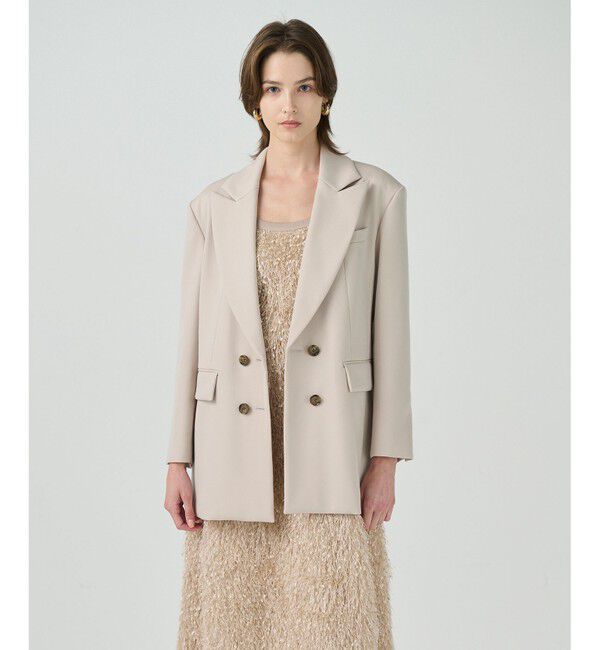 Grace Class「オーバーサイズコートジャケット」|テーラードジャケット|ベージュ