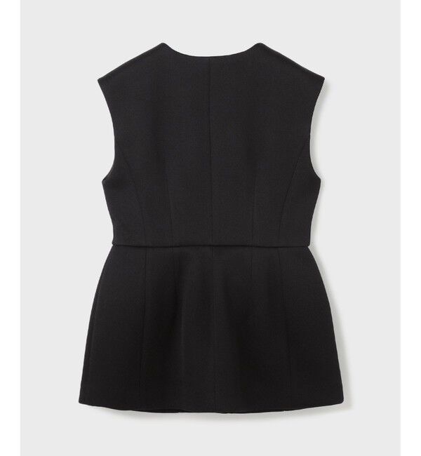  「ダンボールニットジレジャケット」|ノーカラージャケット|