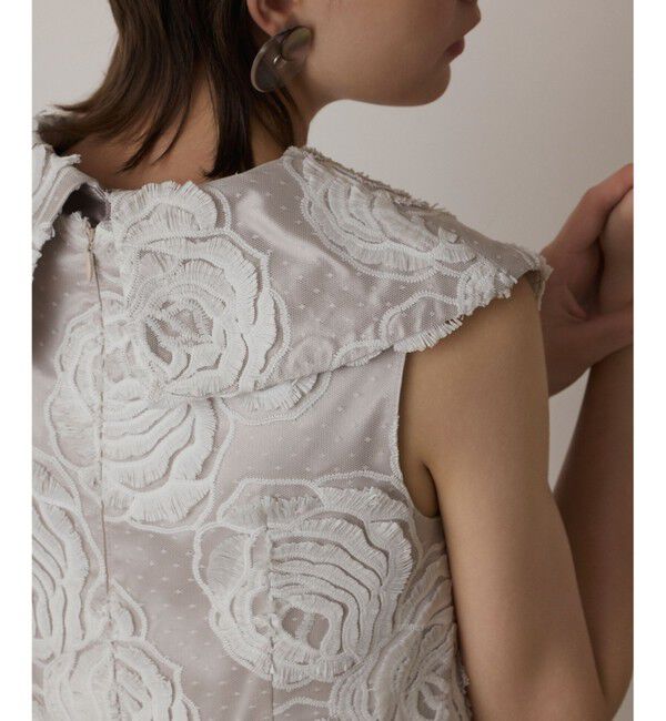 GRACE CONTINENTAL「ローズ刺繍ワンピース」|ドレス|