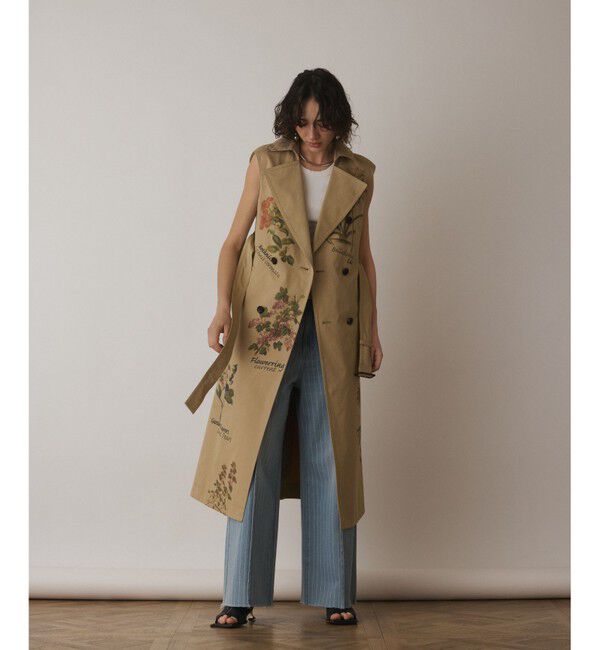 Diagram「プリントトレンチワンピース」|ワンピース|