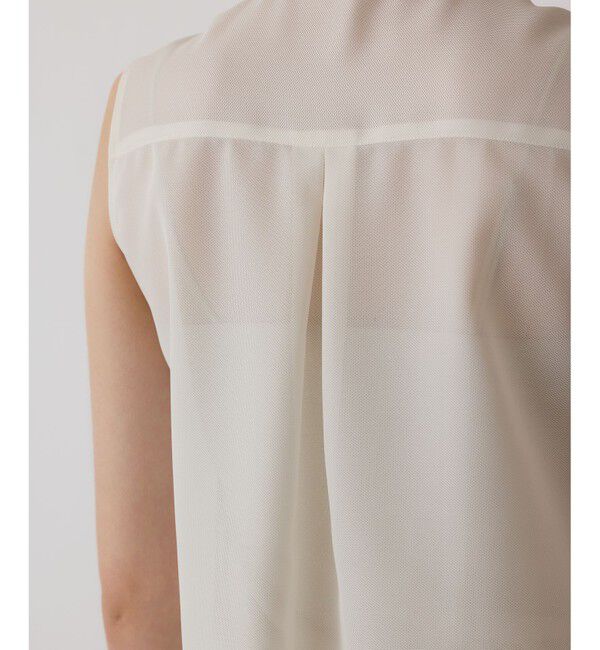 GRACE CONTINENTAL「シアーメッシュノースリーブ」|シャツ・ブラウス|