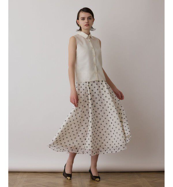 GRACE CONTINENTAL「シアーメッシュノースリーブ」|シャツ・ブラウス|