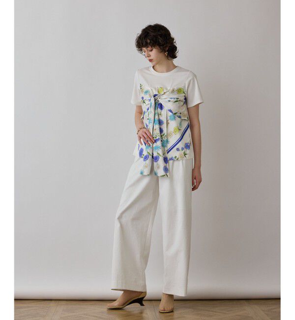 Diagram「スカーフプリントコンビトップ」|Tシャツ・カットソー|