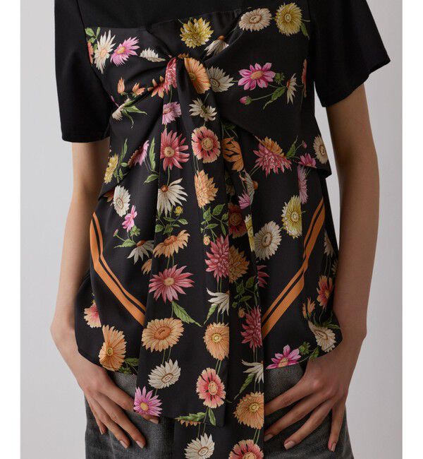 Diagram「スカーフプリントコンビトップ」|Tシャツ・カットソー|