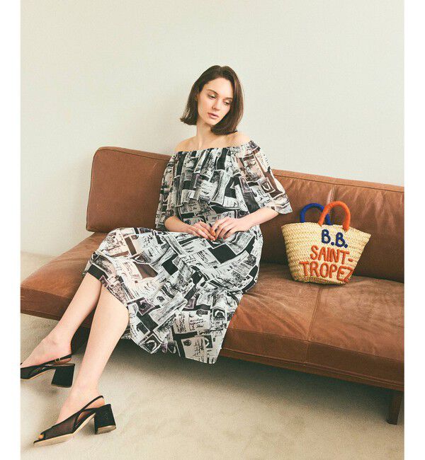 Grace Class「シフォンプリントドレス」|ワンピース|