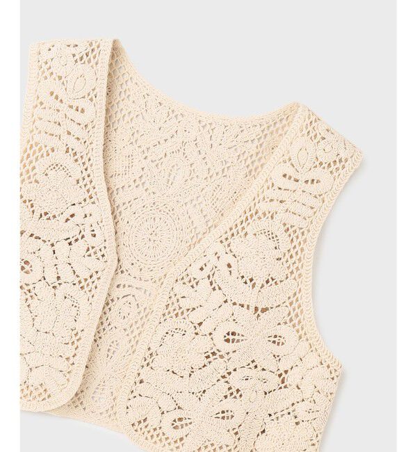 GRACE CONTINENTAL「メッシュembジレ」|ベスト・ジレ|