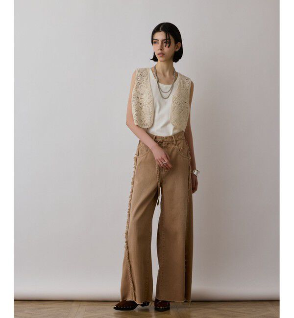 GRACE CONTINENTAL「フリンジバギーパンツ」|その他|