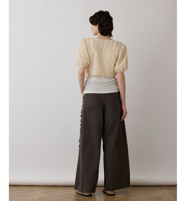 GRACE CONTINENTAL「フリンジバギーパンツ」|その他|