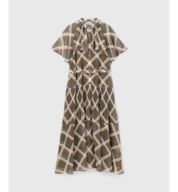 Diagram「チェックプリントプリーツワンピース」|ワンピース|