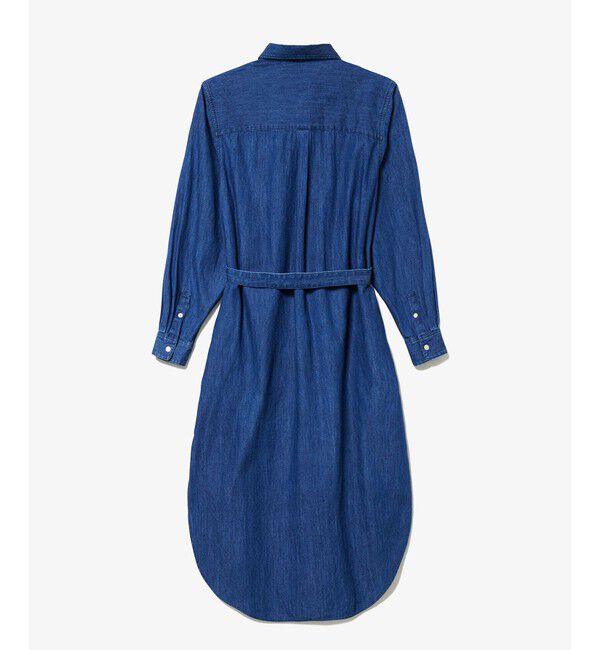 LACOSTE「ウエストベルト デニムシャツドレス ワンピース」|ワンピース|